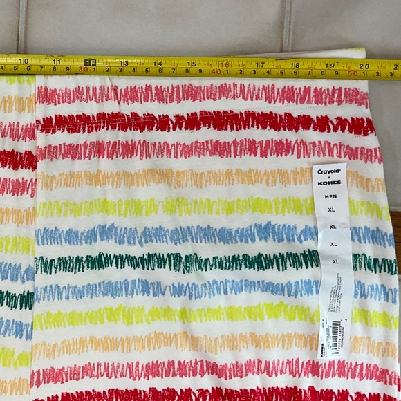 Crayola Pajama Set Men's  Size XL  Striped 2-Piece - Picture 10 of 16